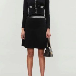 SANDRO Sweater cardigan and Skirt Set